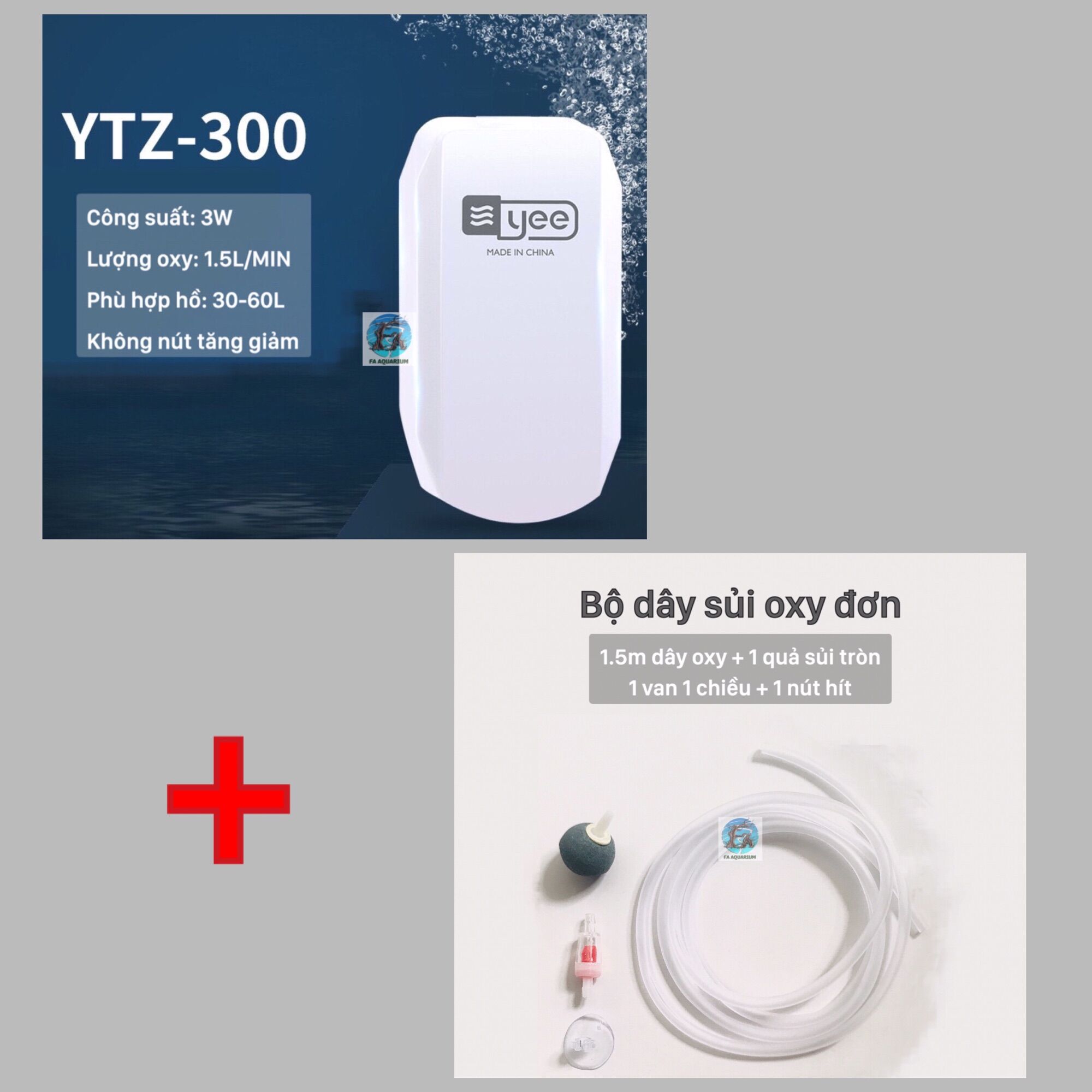 Máy sủi oxy siêu êm Yee