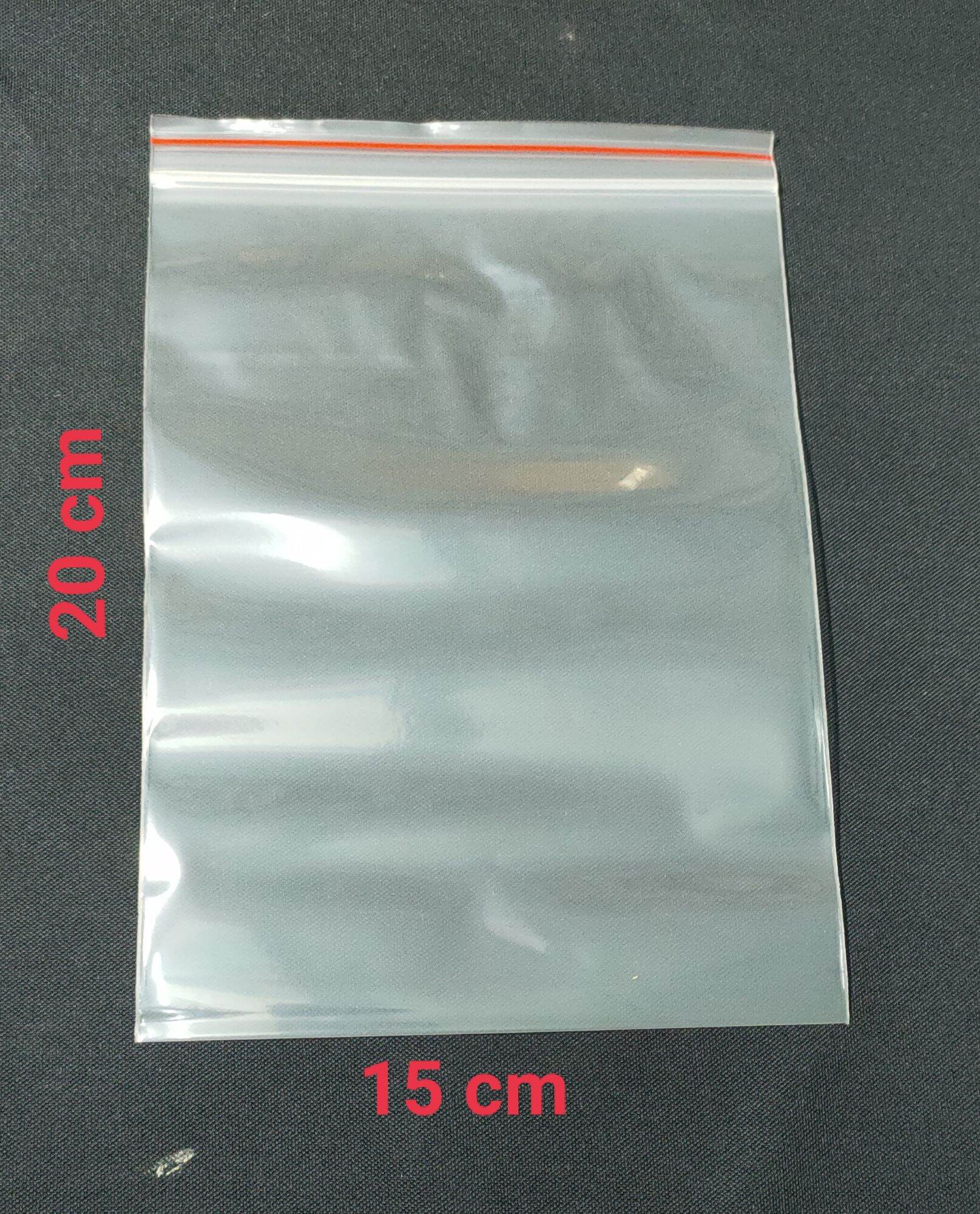 100gr Túi Zip Chỉ Đỏ size 15x 20 Cm