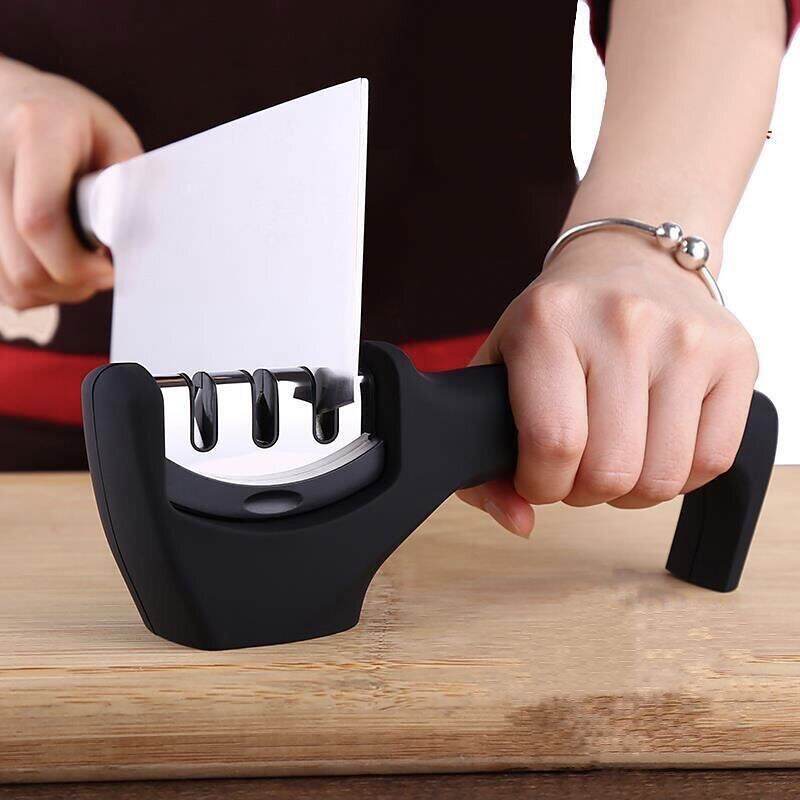 Dụng cụ mài dao , cao cấp, dụng cụ mài dao kéo đa năng công nghệ nhật bản,Dụng cụ mài dao cầm tay 3 trong 1 lưỡi mài phủ gốm ceramic, phủ kim cương, hợp kim vonfram, máy mài dao