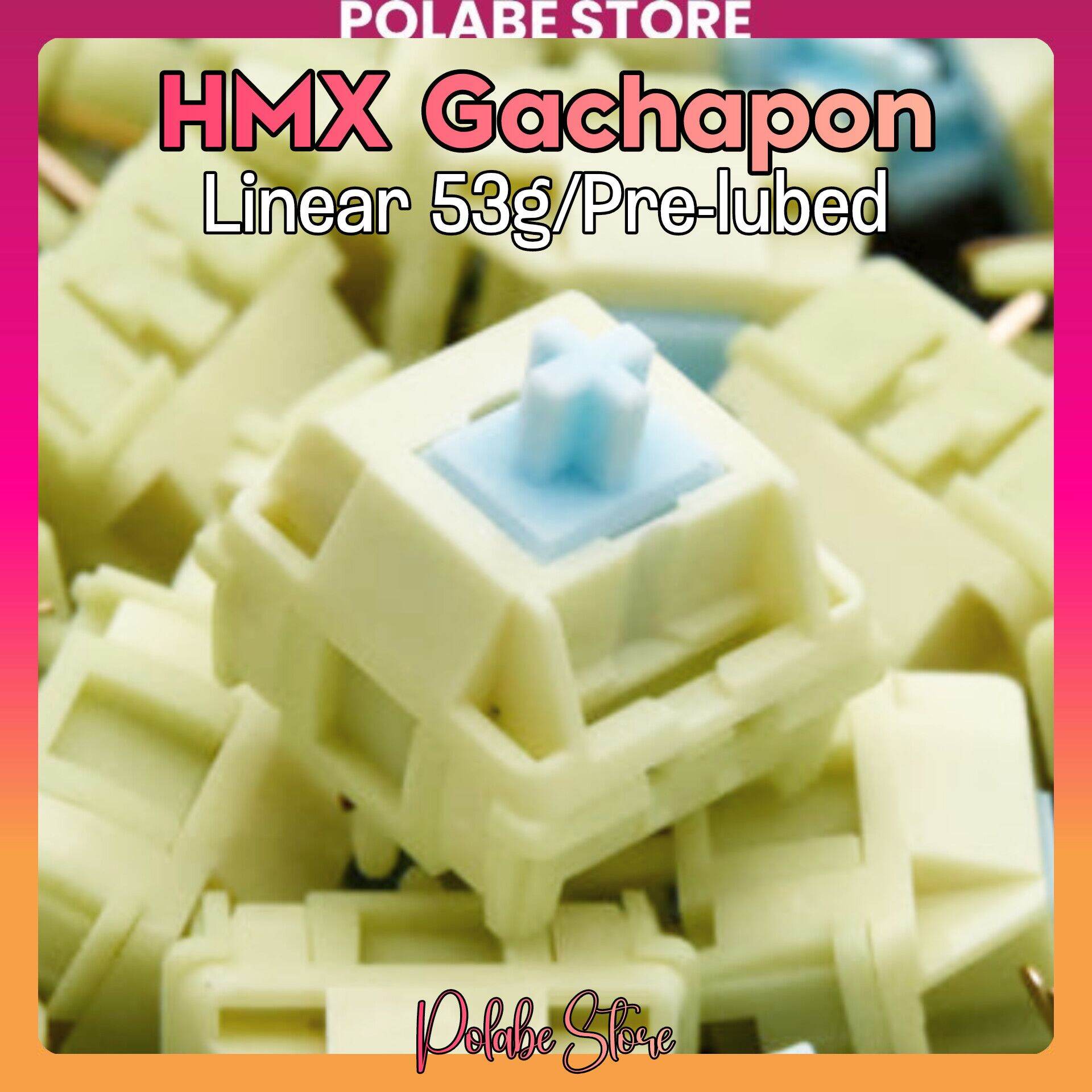 HMX Gachapon Linear switch Polabe Store bàn phím cơ switch Pre-lubed switch HMX