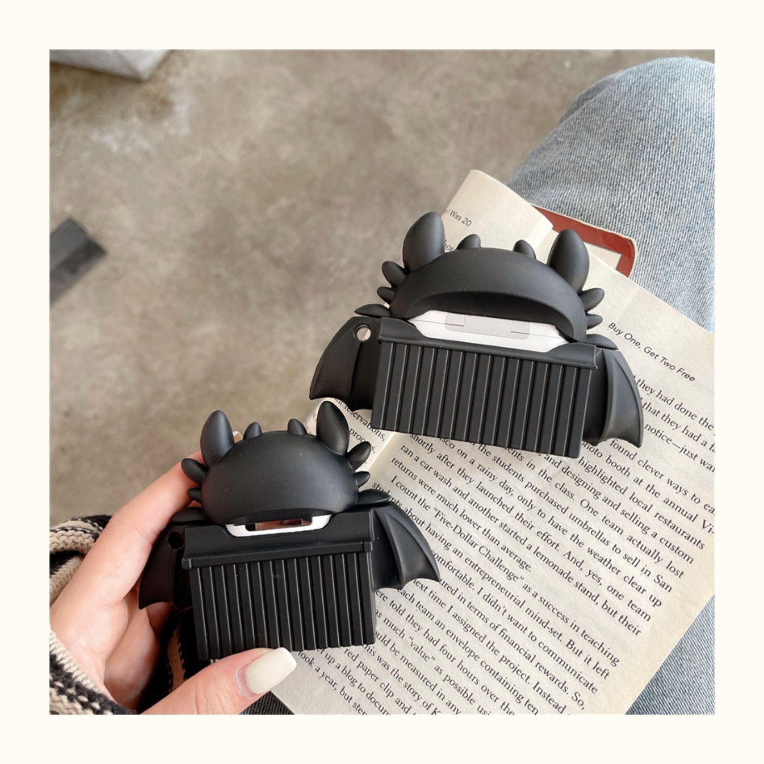 Case Airpods 1/2/pro Hình Hộp Răng Sún