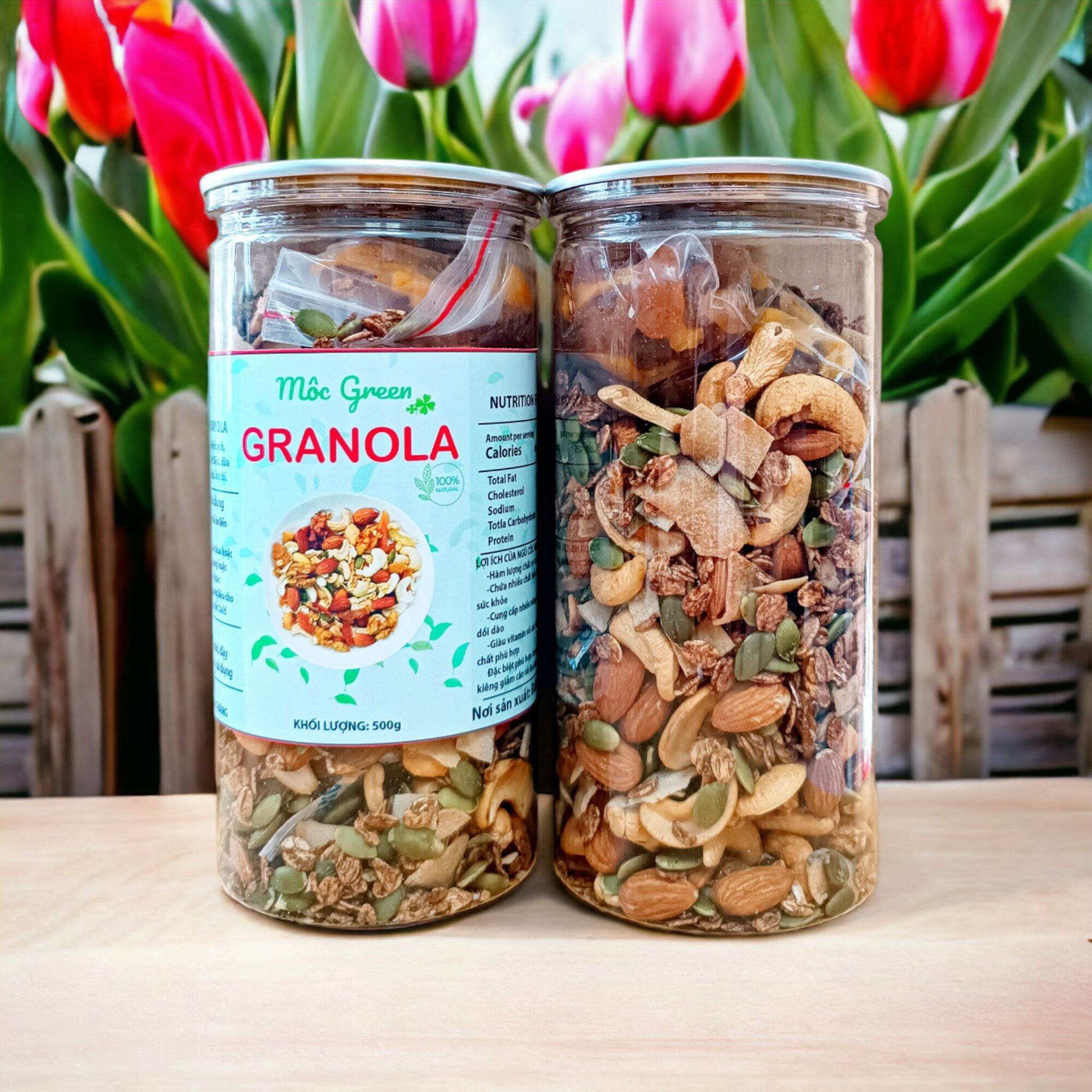 500g Granola Ăn Kiêng Vị Chocolate (Tỷ lệ yến mạch 20%) Không Đường