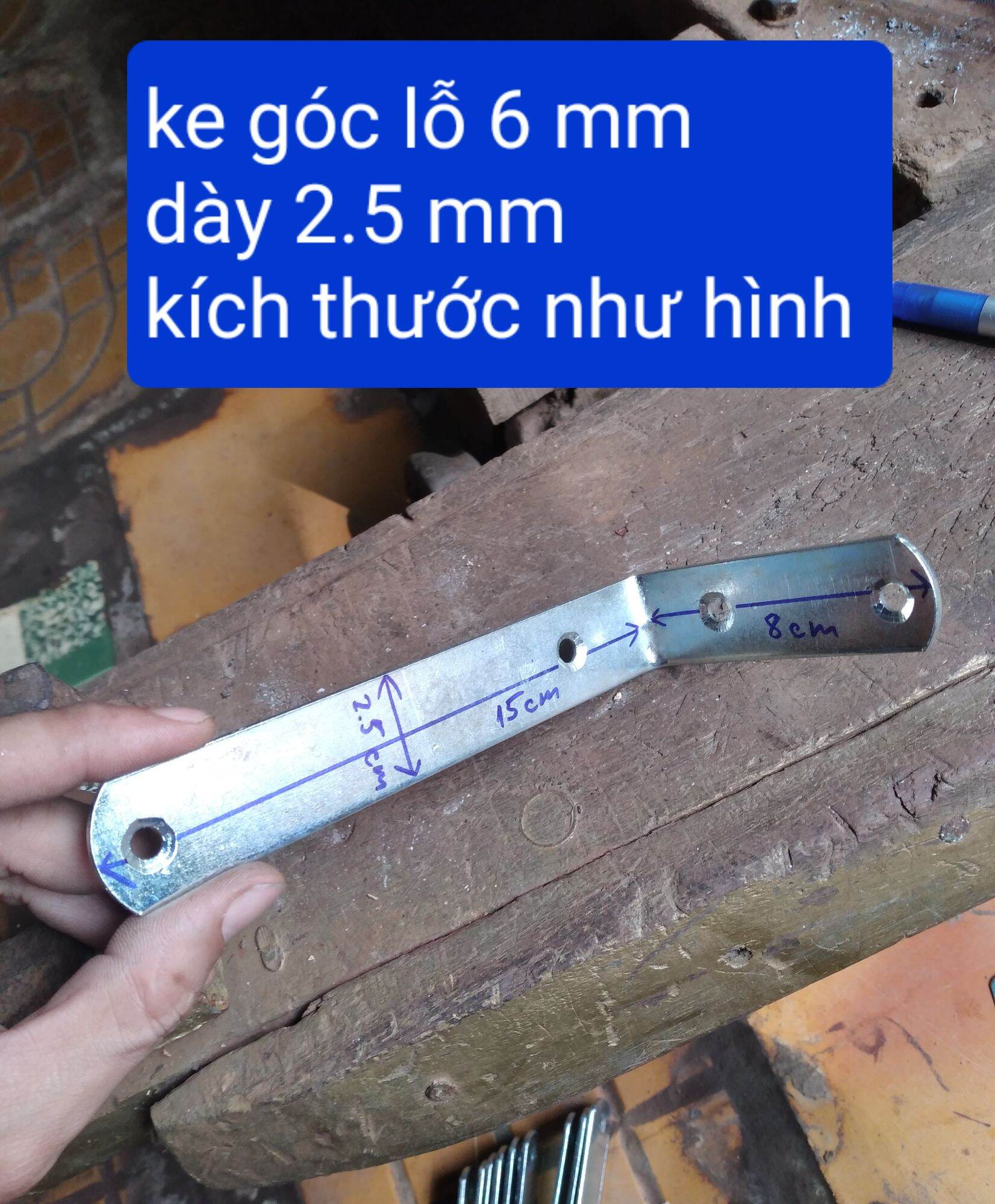 1 cái ke góc vuông như hình