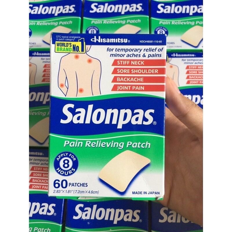 Miếng dán SALONP//AS của Mỹ 60 miếng và 120 miếng