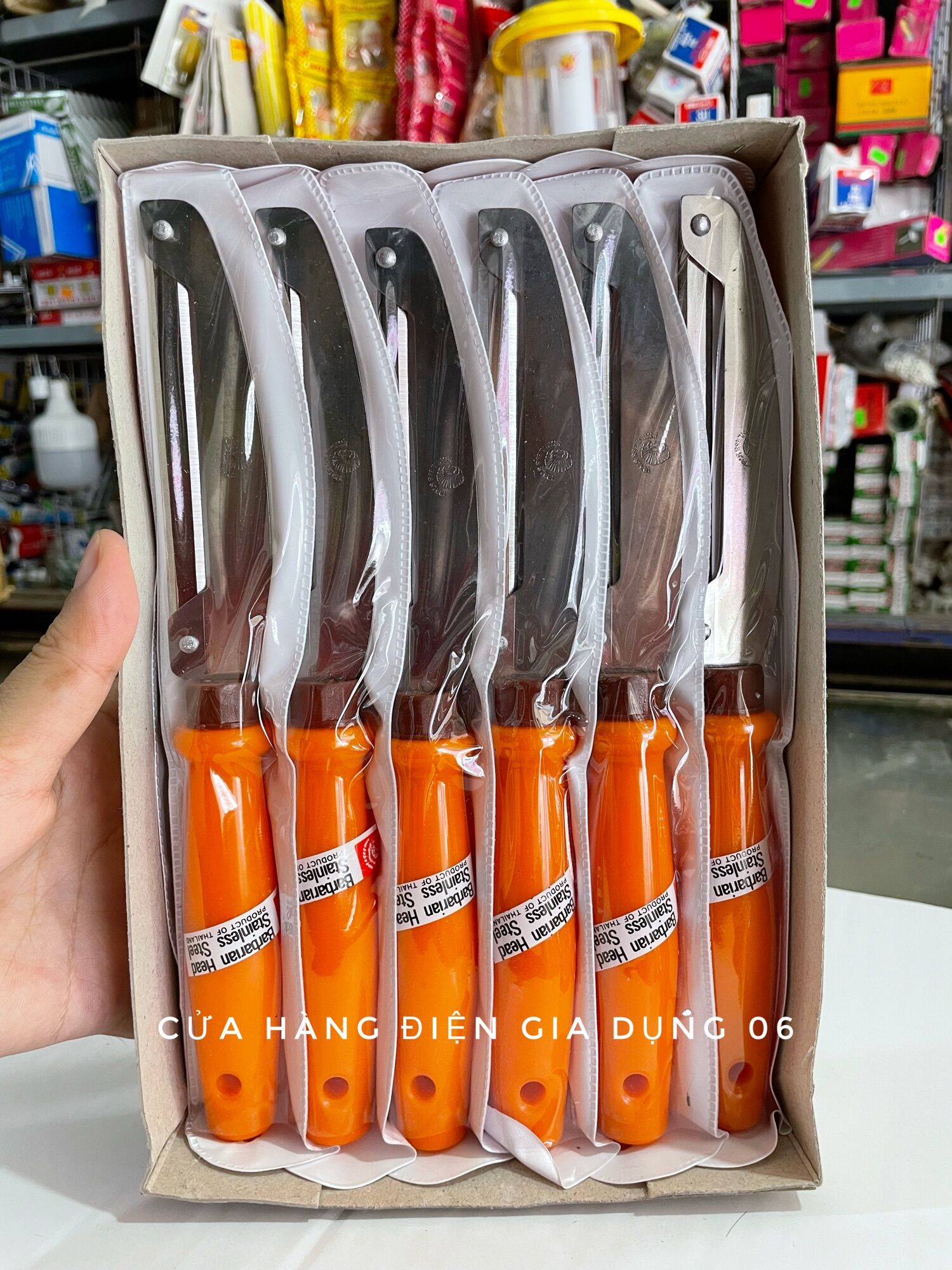 Dao Bào 2 Lưỡi Cán Cam Thái Lan
