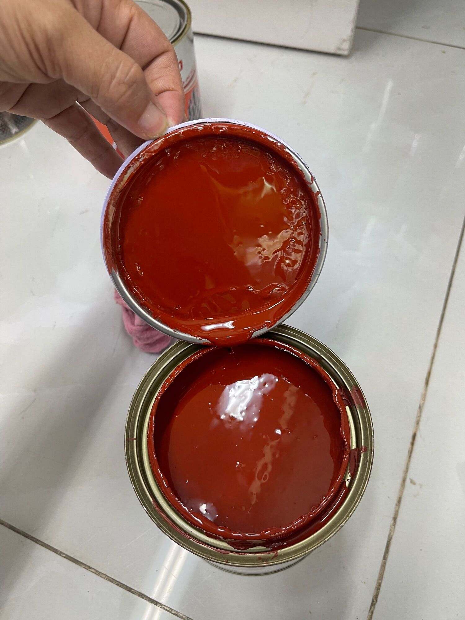 Sơn Dầu Đỏ ngói hàng cao cấp 800ml-1kg
