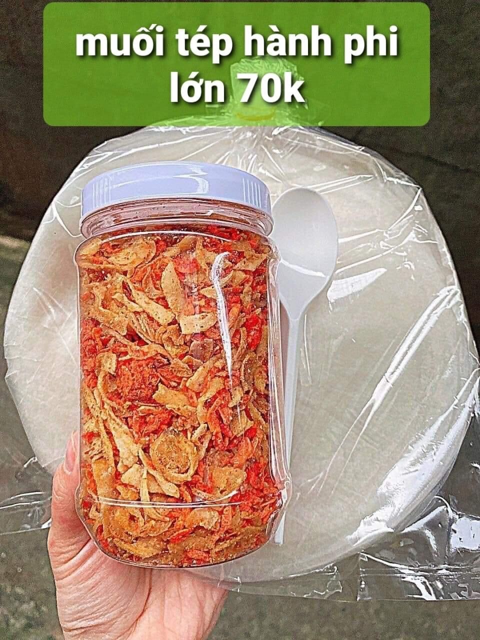 Combo 500gr bánh tráng + 250gr muối ruốc hành phi