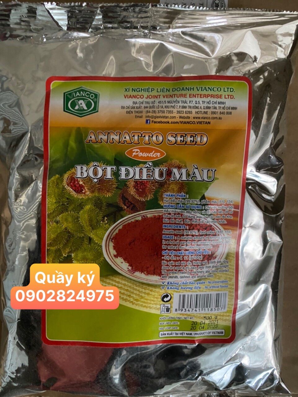 Bột điều vianco 500gr