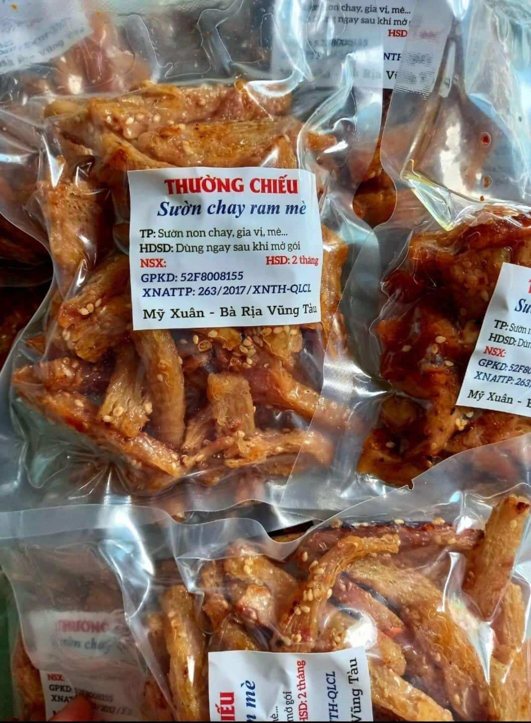 Sườn non chay ram mè ăn liền