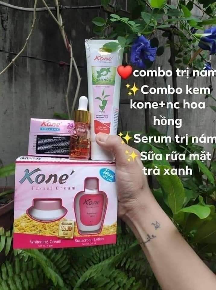 NÁM -TRẮNG DA KONE THÁI Mua Sét 3món tặng 1(1hộp kem, sữa rữa mặt,serum nám tặng 1 nạ)