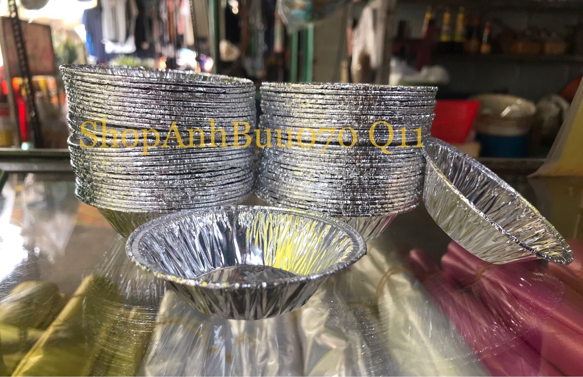 Set 10-250 chén lá bạc