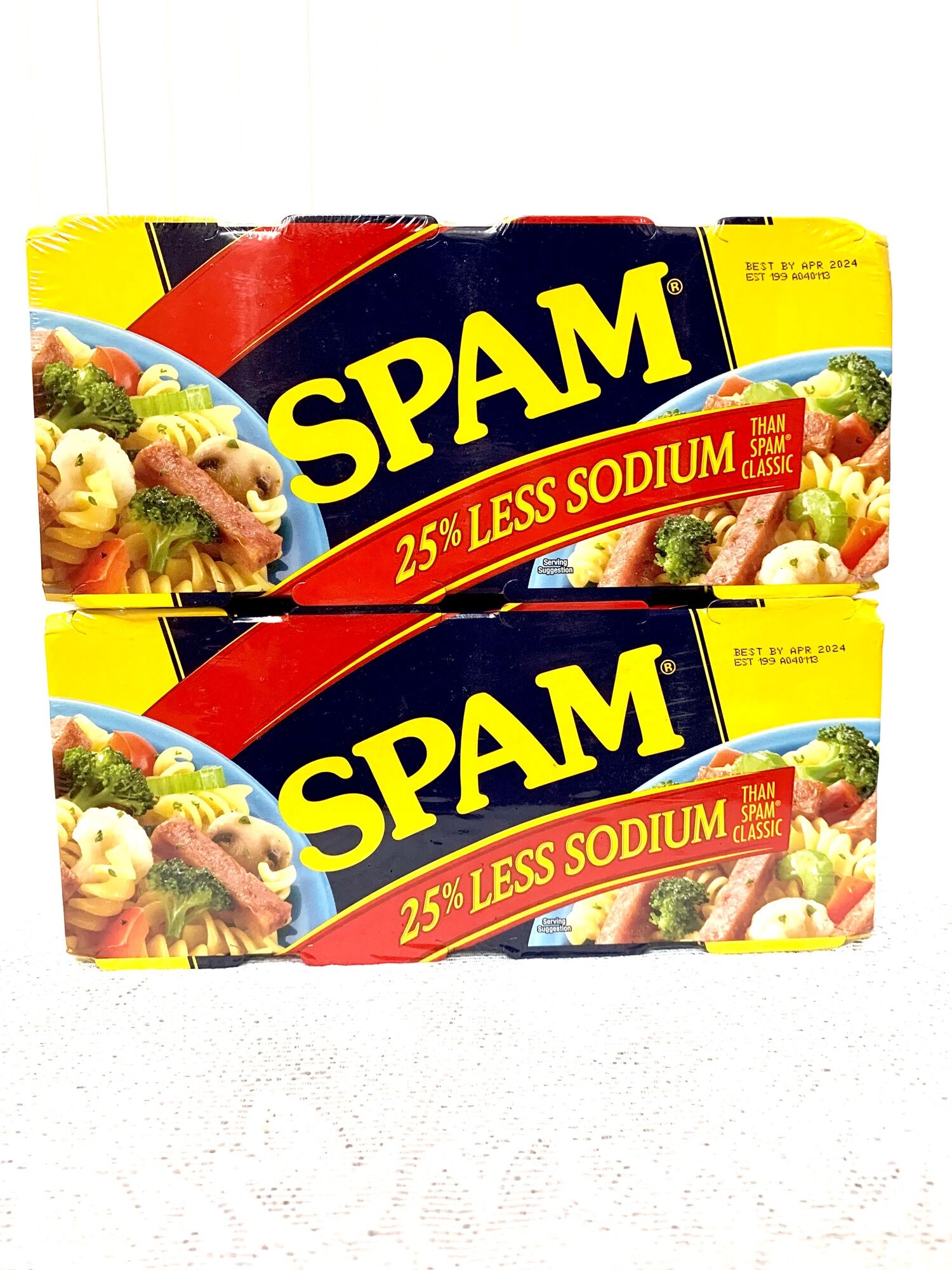 )Thịt hộp Mỹ SPAM 25%less sodium