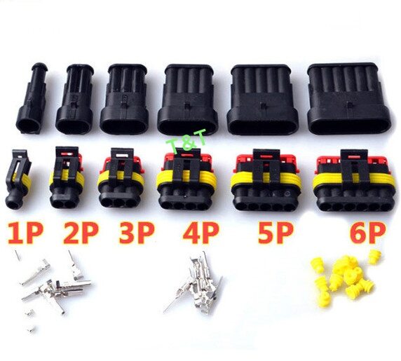 Giắc nhựa 1p, 2p, 3p, 4p, 5p, 6p loại chống nước