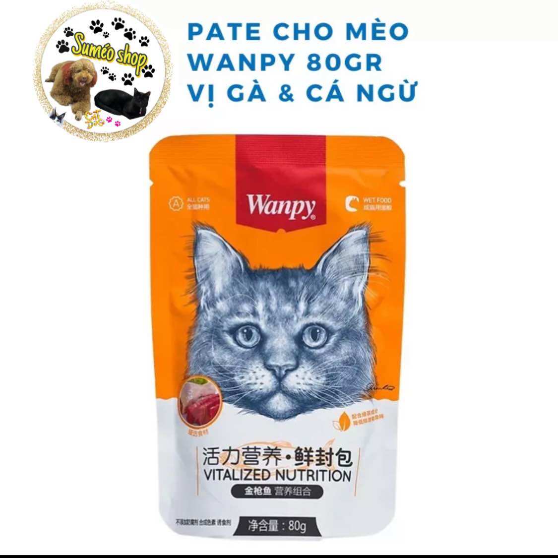 Pate Cho Mèo WANPY 80g - Pate Wanpy 80g