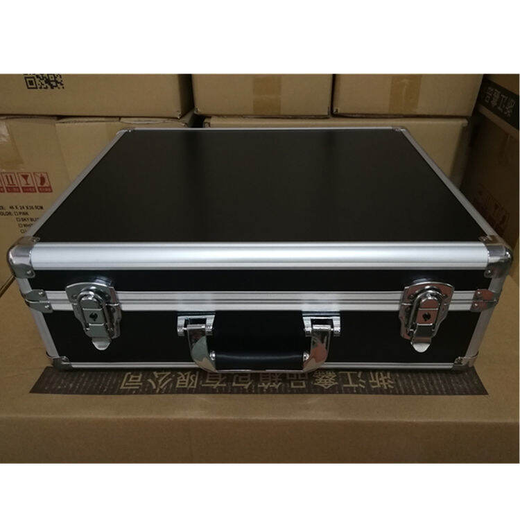Large Aluminum Alloy Portable Toolbox Multi-Function Display Equipment Box Instrument Equipment Case Plaid Foam Aluminum Case