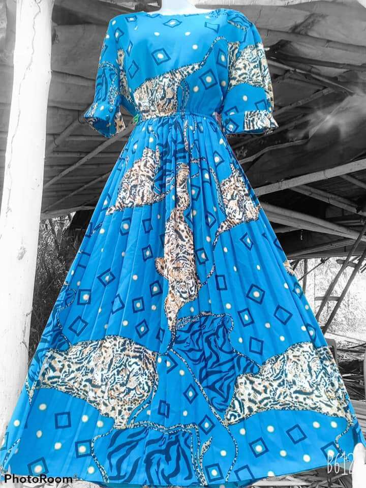 đầm maxi họa tiết
