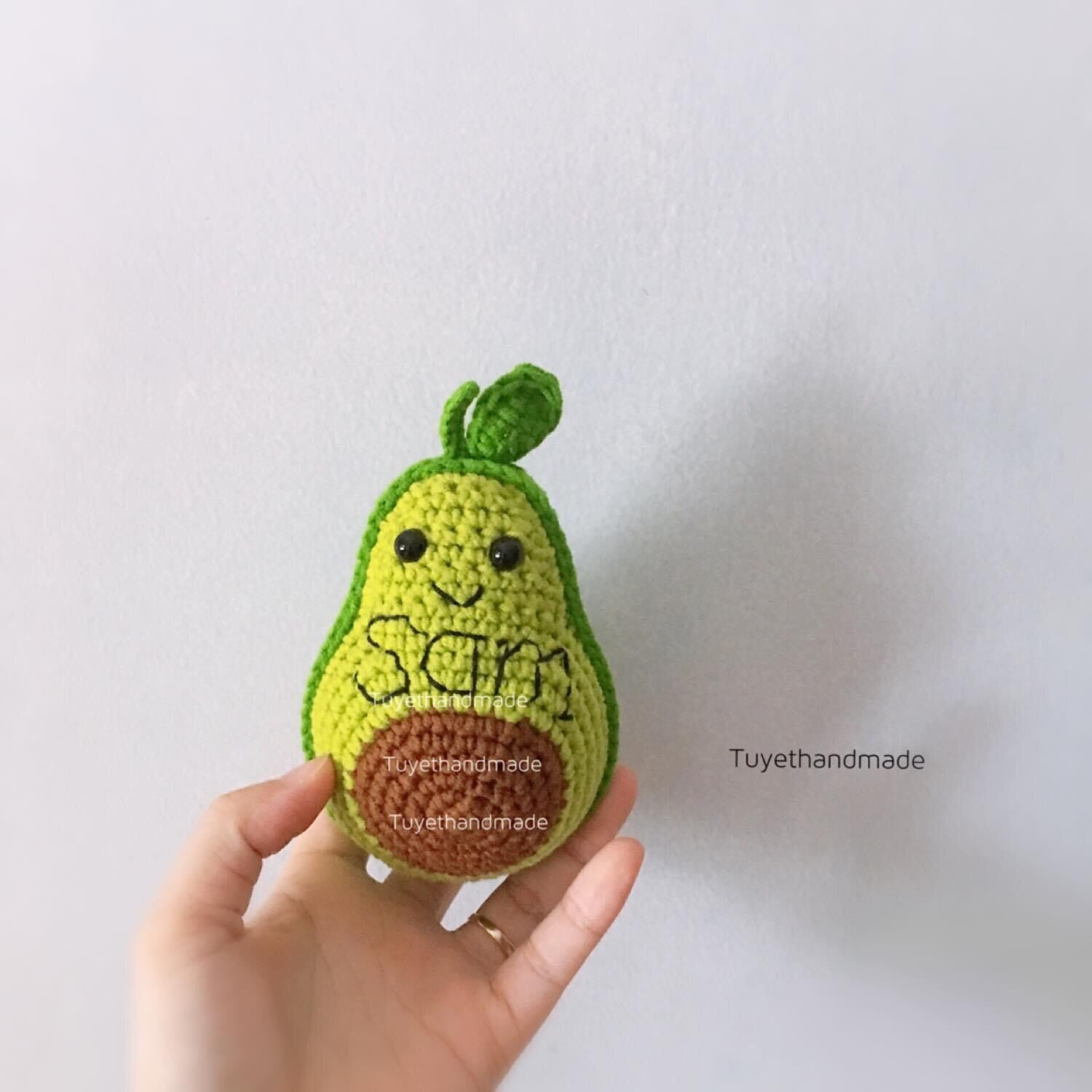 [ Ảnh thật ] HOA QUẢ MÓC LEN - QUẢ BƠ HANDMADE