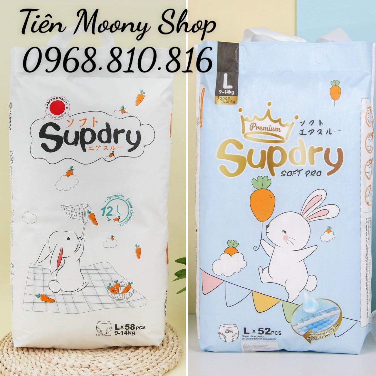 Tả/Bỉm SUPDRY/ SUPDRY PREMIUM CAO CẤP nội địa Trung DÁN/QUẦN Size S78/M66/L58/XL52/XXL50/XXXL46