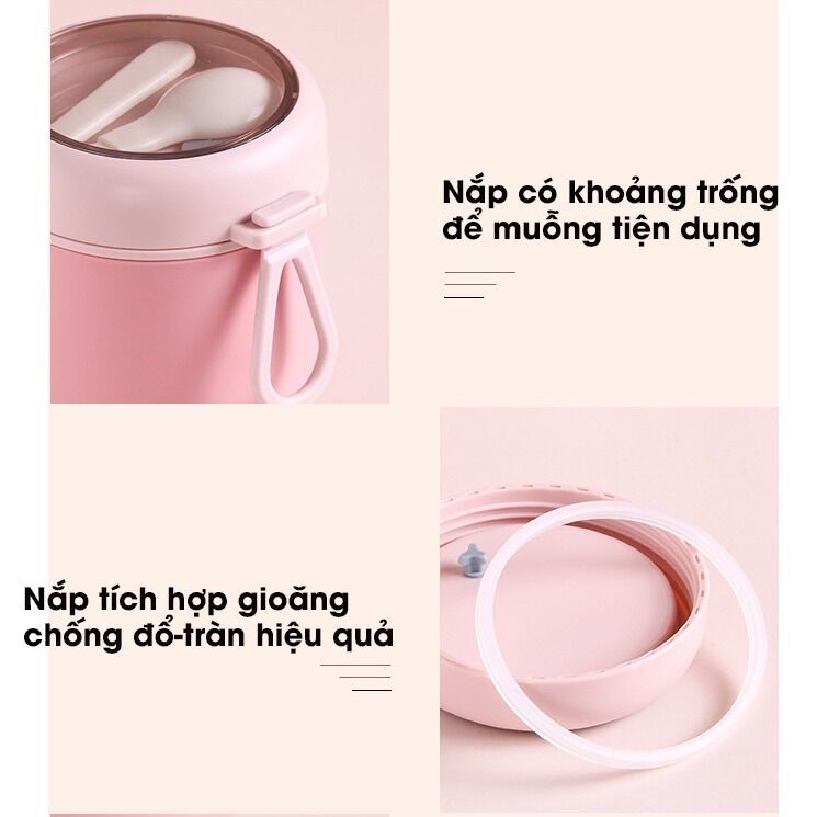 Hộp/ khay cơm,canh,sup giữ nhiệt, ruột inox 304, loại 1 ngăn,2 ngăn, thép không gỉ, an toàn sử dụng - hộp cơm/ khay cơm văn phòng