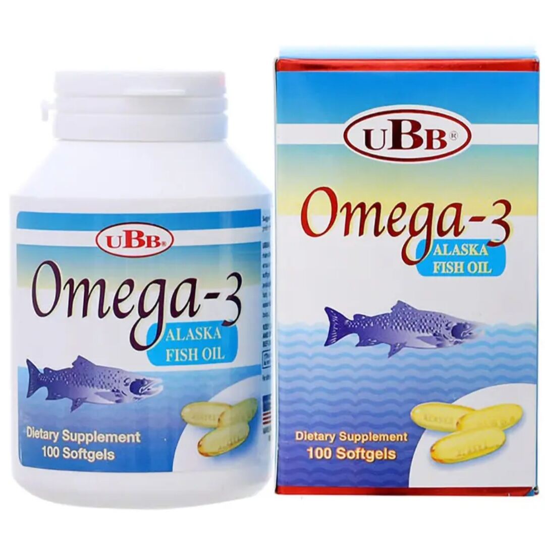Dầu cá Omega 3 UBB hỗ trợ giảm mỡ máu phát triển não bộ