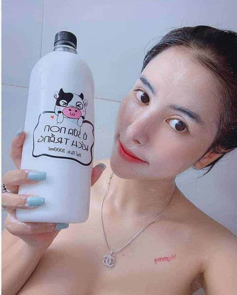 Sữa non ủ trắng da chai 1000ml, sữa bò non ủ trắng da
