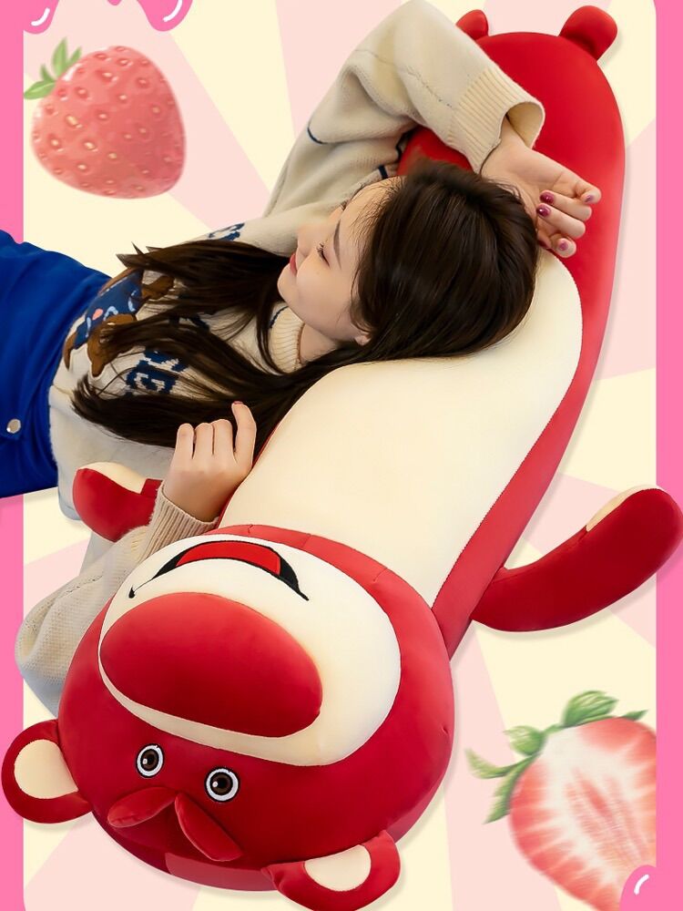Gấu bông gấu dâu Lotso đứng gối ôm size lớn 1m1