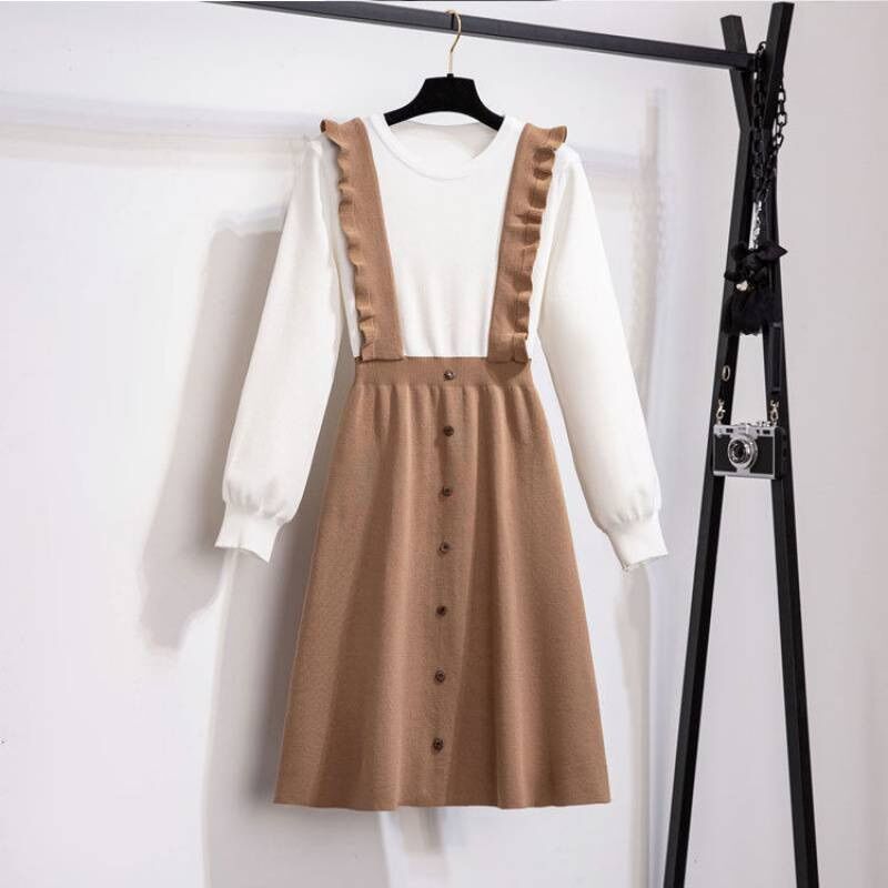 Đầm Len Yếm Cúc Siêu Xinh Ảnh Thật Clip