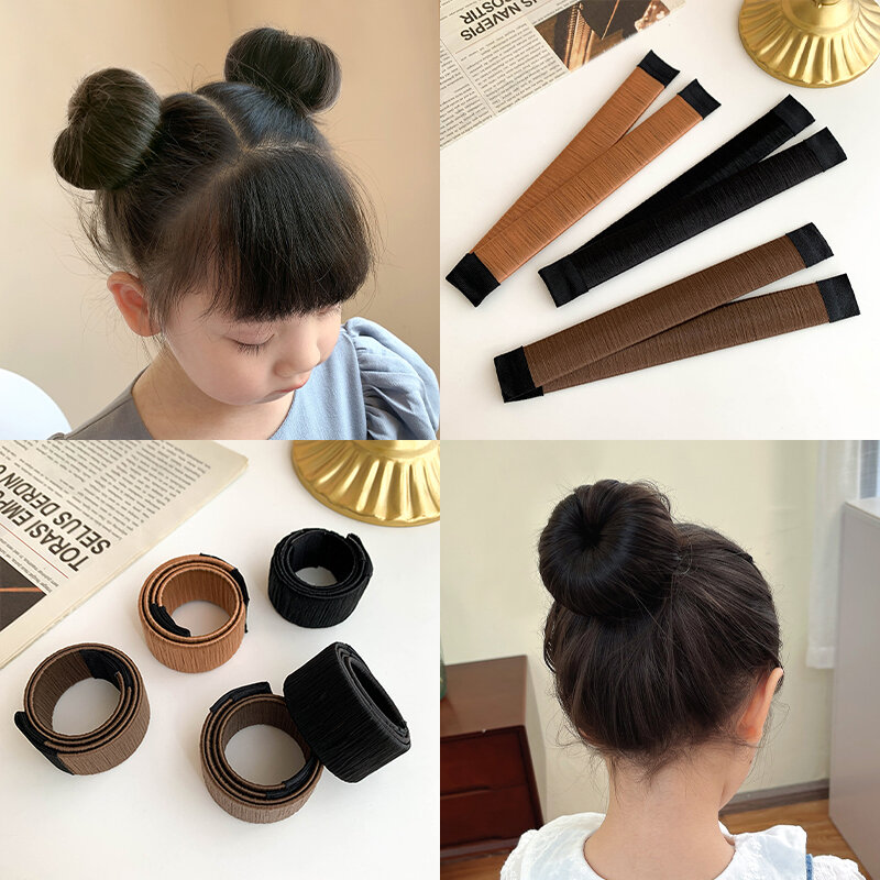 Dụng cụ thần thánh búi tóc búi tròn cho trẻ em dụng cụ búi tóc dây buộc tóc búi hoa múa cho bé gái phụ kiện tóc buộc tóc bé gái
