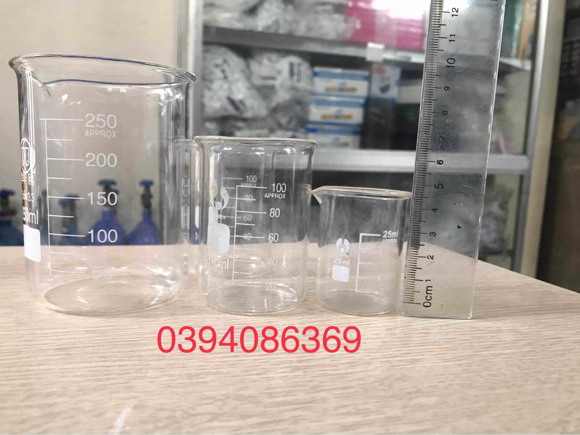 Cốc Đong Thủy Tinh Thí Nghiệm Từ 25ml Đến 1000ml [Bomex]
