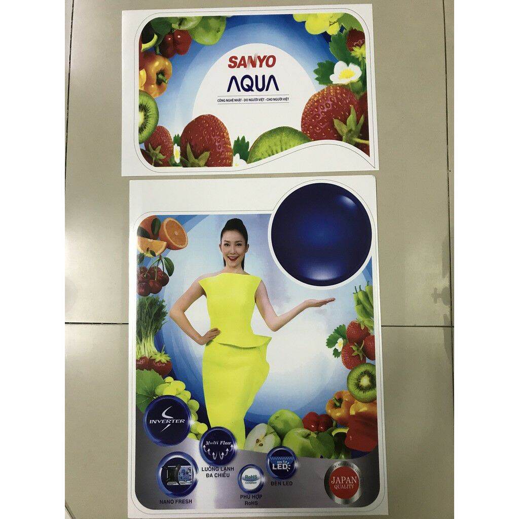 combo 5 tem dán tủ lạnh Sanyo