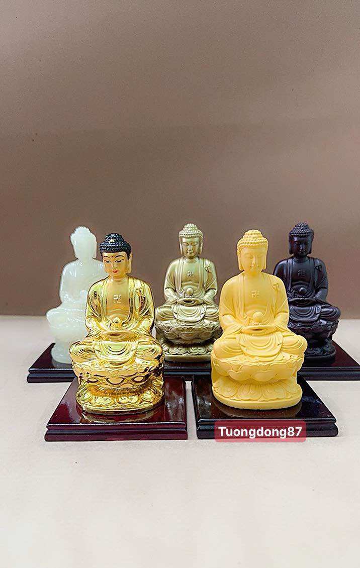 Tượng phật a di đà ngồi 11 cm