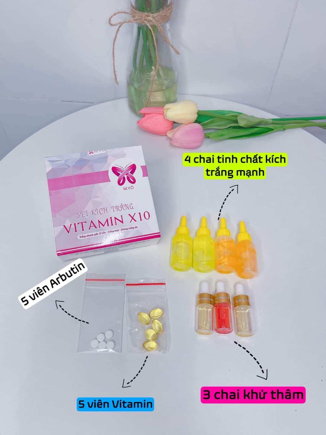 Kích trắng Vitamin x10 myo