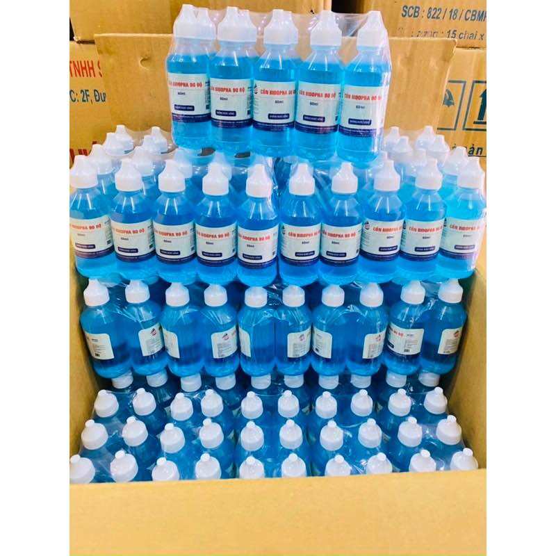 (Hoả tốc HCM) Lốc 10 chai cồn y tế sát khuẩn 90 độ BIDOPHA 60ml/chai