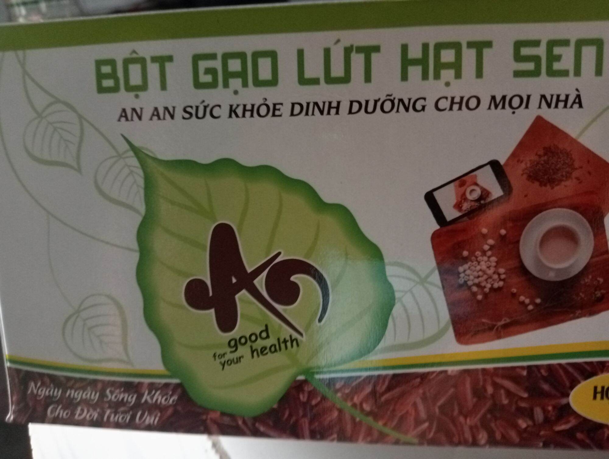 Bột gạo lứt hạt sen 600g (Hộp 20 gói)