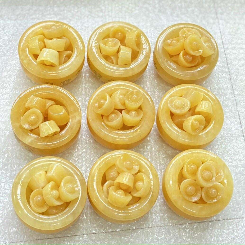 Bát tụ bão tụ tài lộc đá Ngọc Hoàng Long đường kính 10cm