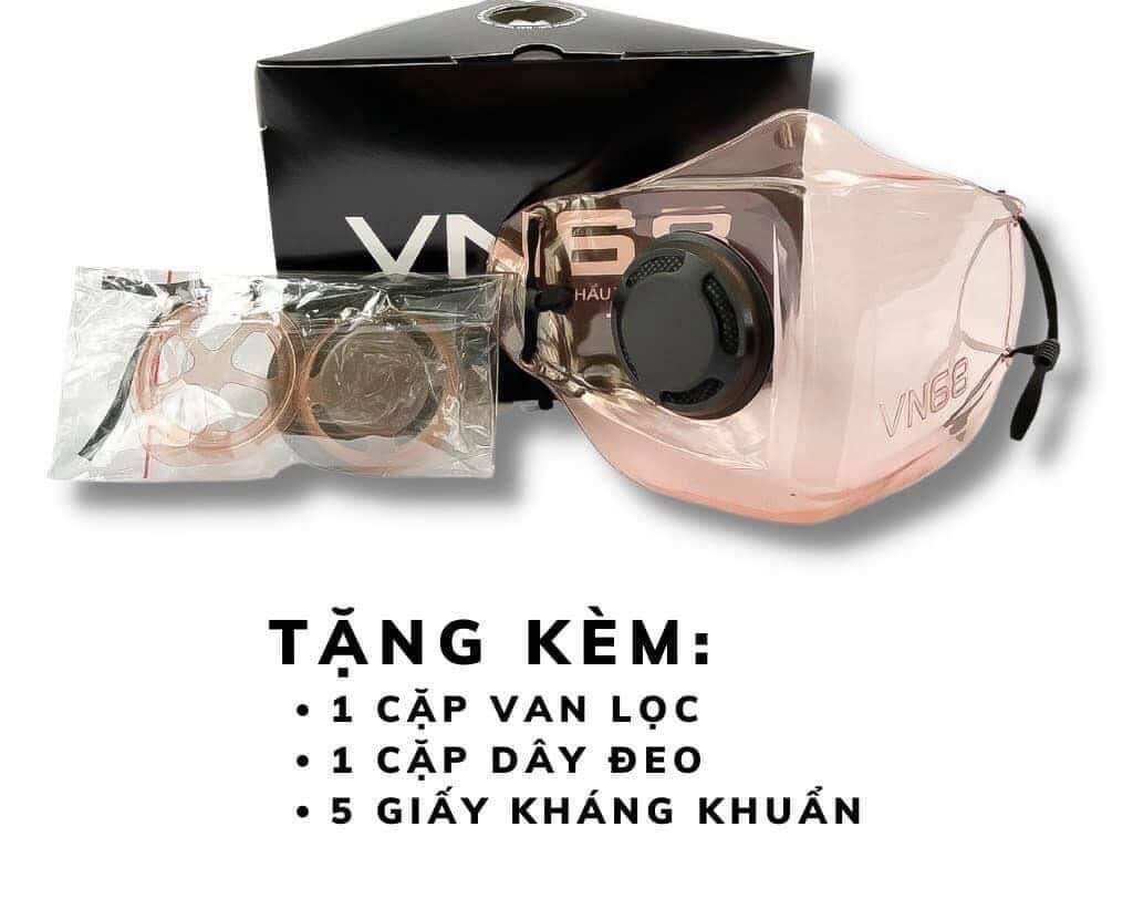 Khẩu trang vn68, khẩu trang trong suốt, khẩu trang thời trang, khẩu trang cam vn68, xc99