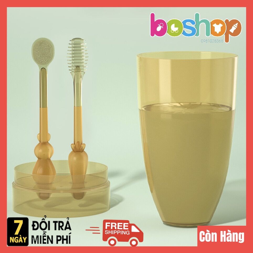 Bộ rơ lưỡi, bàn chải đánh răng cho bé