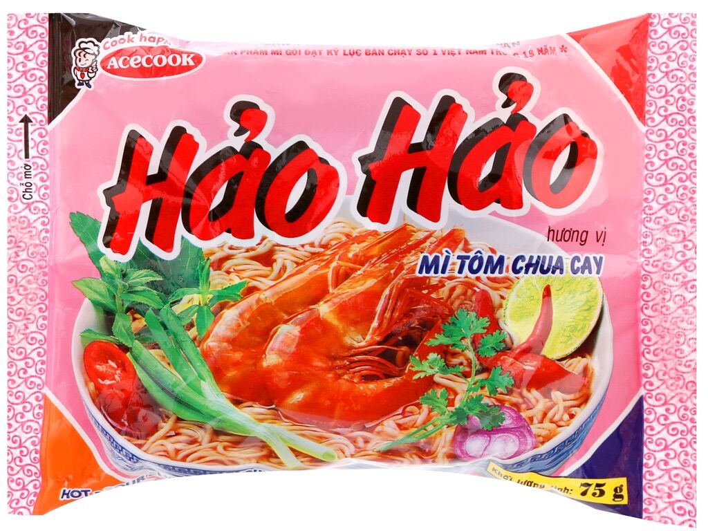[HCM] Mì Hảo Hảo Tôm Chua Cay Bịch 75g