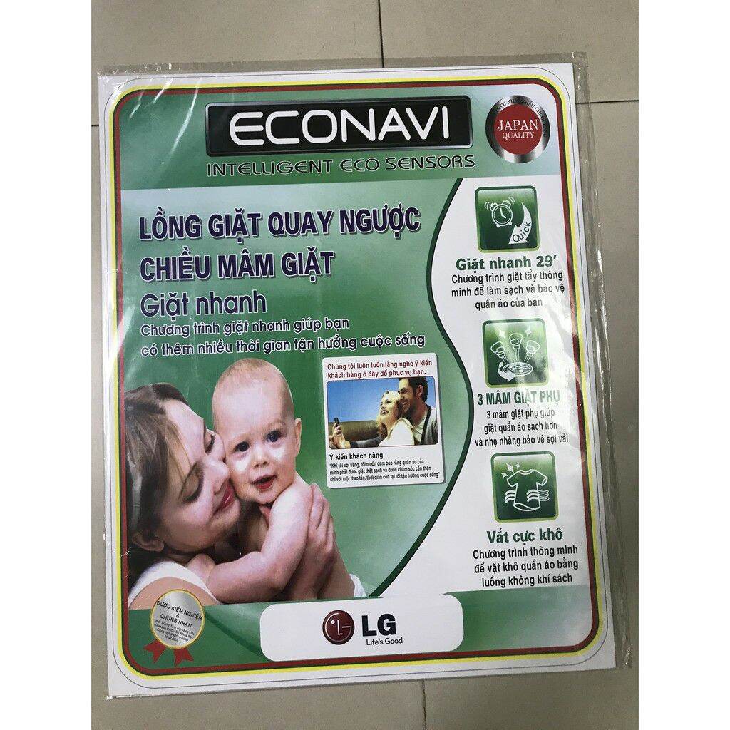 combo 5 tem dán máy giặt LG