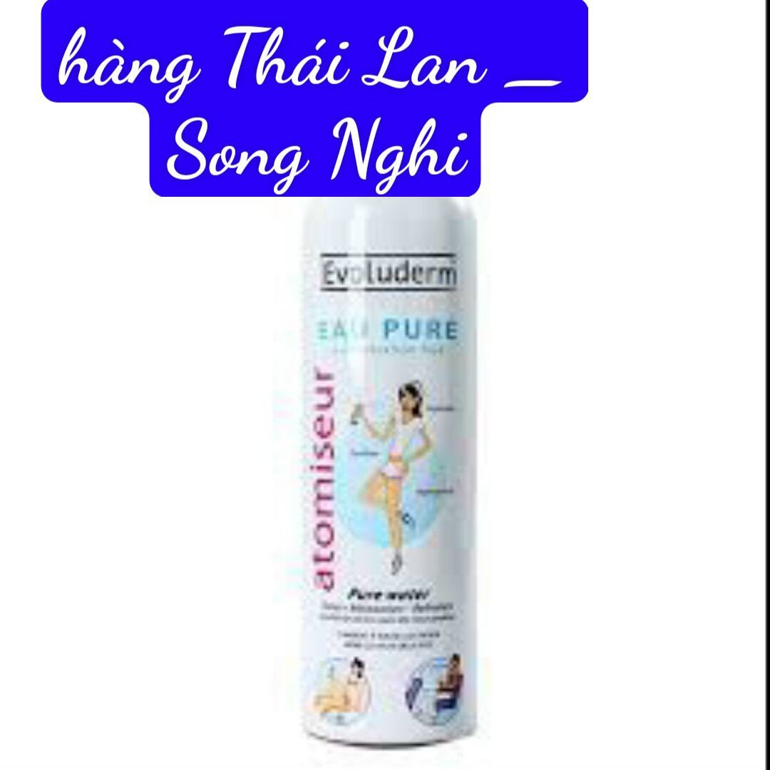 Xịt khoáng Evoluderm Pháp 400 ml.