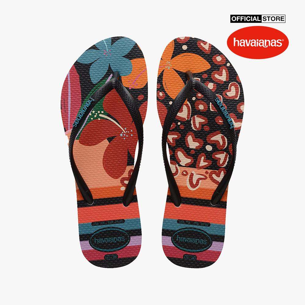   Size Brazil  HAVAIANAS - Dép kẹp nữ Slim Patchwork 4148944-9446 