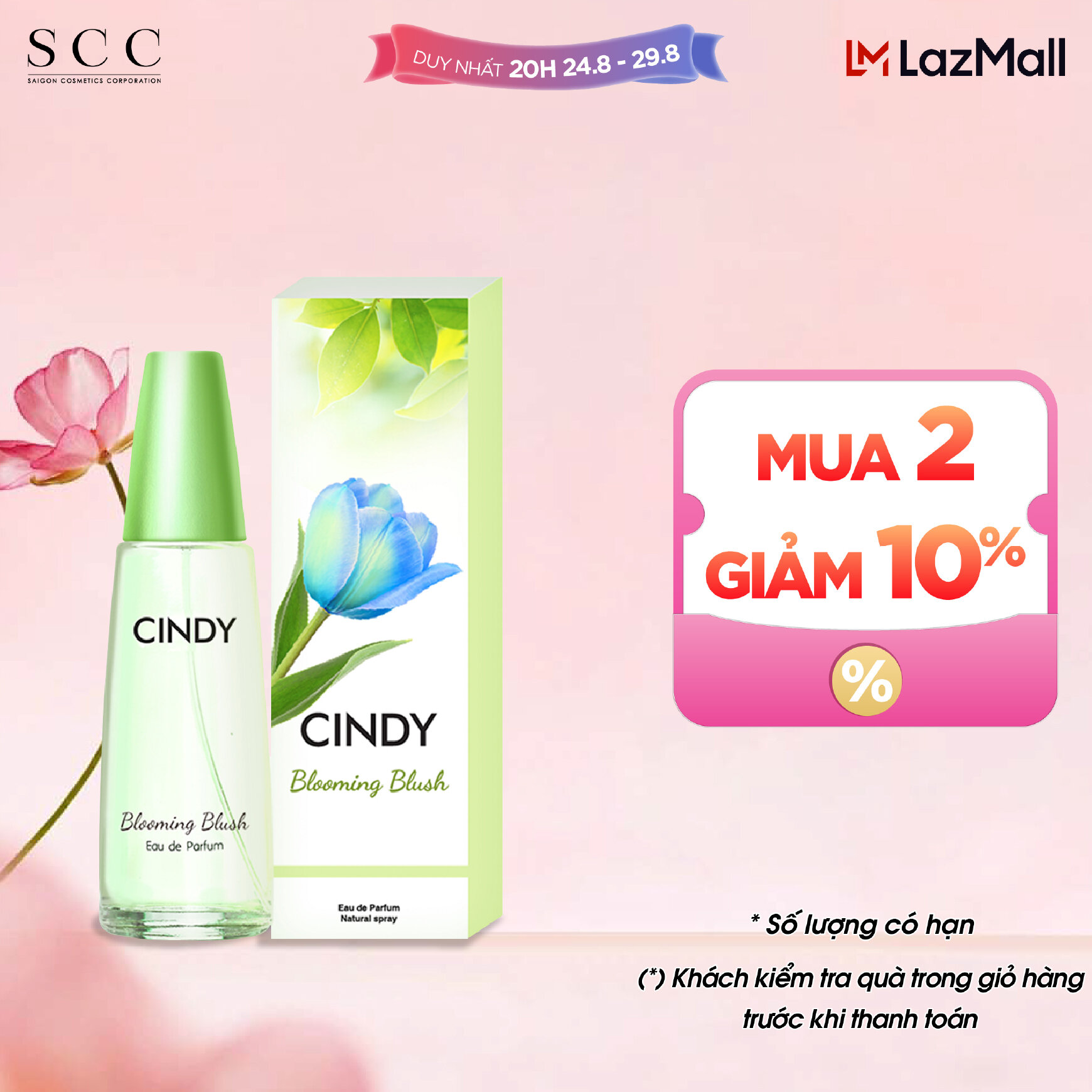 Nước hoa Cindy Blooming Blush hương dịu dàng 50ml