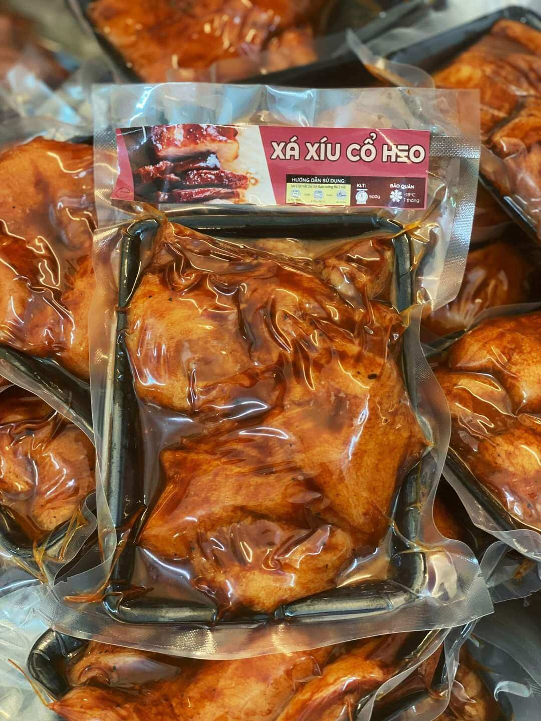 xá xíu cổ heo