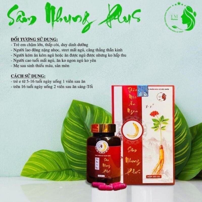 Tăng cân sâm nhung plus 60v