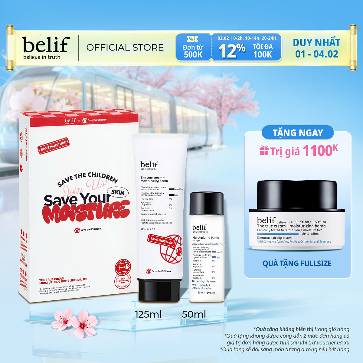 [belif Official] Kem dưỡng ẩm suốt 48 giờ belif The True Cream Moisturizing Bomb 50ml