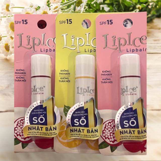 Son dưỡng mềm mịn môi lipice không màu 4,3g hương chanh và lựu