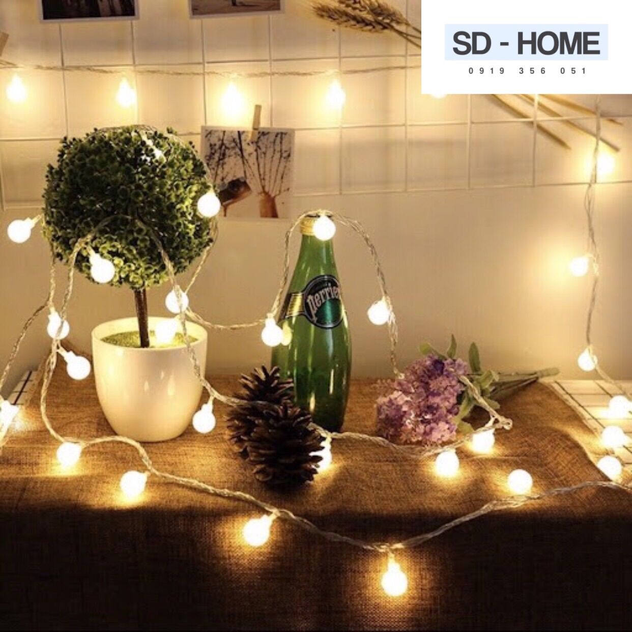 [HCM]Dây Đèn Led Bóng Tròn Trang Trí