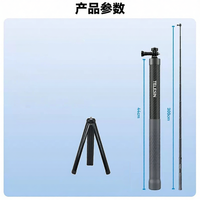 TELESIN | Gậy Tự Sướng Mở Rộng Không Nhìn Thấy 3m Sợi Carbon Siêu Dài