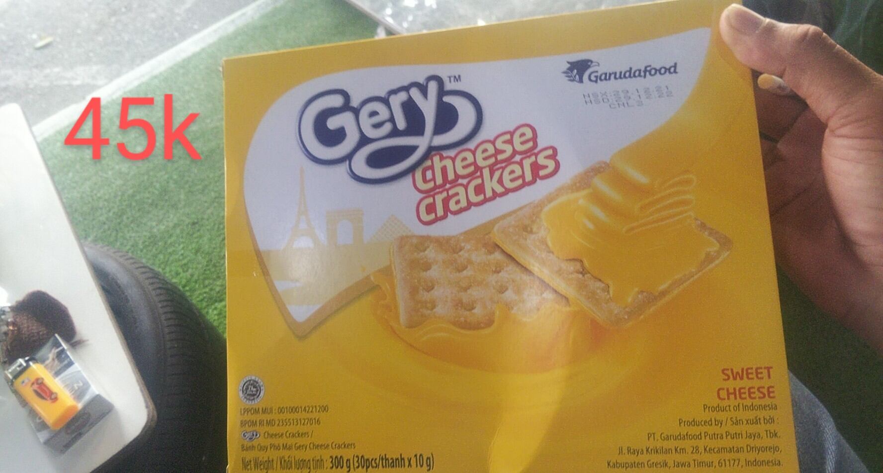 Bánh quy phô mai Gery crackers 300g