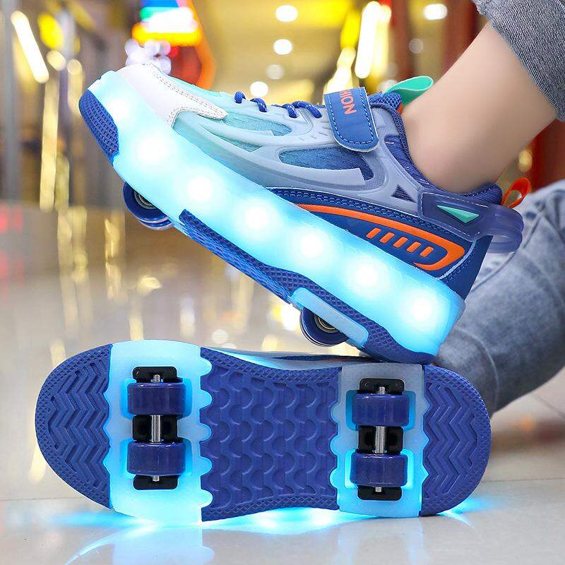 Kids Breathable Light-Up Charging Roller Skates Giá 780,000 Đồng*Miễn phí vận chuyển